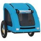 vidaXL Fahrradanhänger für Hunde Blau Oxford-Gewebe und Eisen vidaXL Fahrradanhänger für Hunde Blau Oxford-Gewebe und Eisen