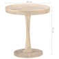 vidaXL Beistelltisch Ø50x55 cm Mango Massivholz vidaXL Beistelltisch Ø50x55 cm Mango Massivholz