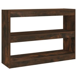vidaXL Bücherregal/Raumteiler Räuchereiche 100x30x72 cm