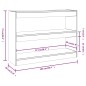 vidaXL Bücherregal/Raumteiler Räuchereiche 100x30x72 cm vidaXL Bücherregal/Raumteiler Räuchereiche 100x30x72 cm