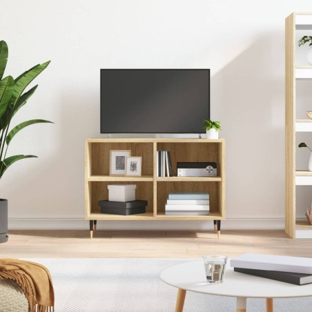 vidaXL TV-Schrank Sonoma-Eiche 69,5x30x50 cm Holzwerkstoff