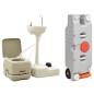 vidaXL Tragbare Campingtoilette mit Waschbecken und Wasserbehälter