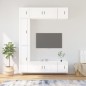 vidaXL 7-tlg. TV-Schrank-Set Hochglanz-Weiß Holzwerkstoff vidaXL 7-tlg. TV-Schrank-Set Hochglanz-Weiß Holzwerkstoff