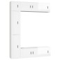 vidaXL 7-tlg. TV-Schrank-Set Hochglanz-Weiß Holzwerkstoff vidaXL 7-tlg. TV-Schrank-Set Hochglanz-Weiß Holzwerkstoff
