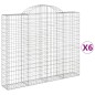 vidaXL Gabionen mit Hochbogen 6 Stk. 200x30x160/180cm Verzinktes Eisen vidaXL Gabionen mit Hochbogen 6 Stk. 200x30x160/180cm Verzinktes Eisen