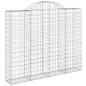 vidaXL Gabionen mit Hochbogen 6 Stk. 200x30x160/180cm Verzinktes Eisen vidaXL Gabionen mit Hochbogen 6 Stk. 200x30x160/180cm Verzinktes Eisen