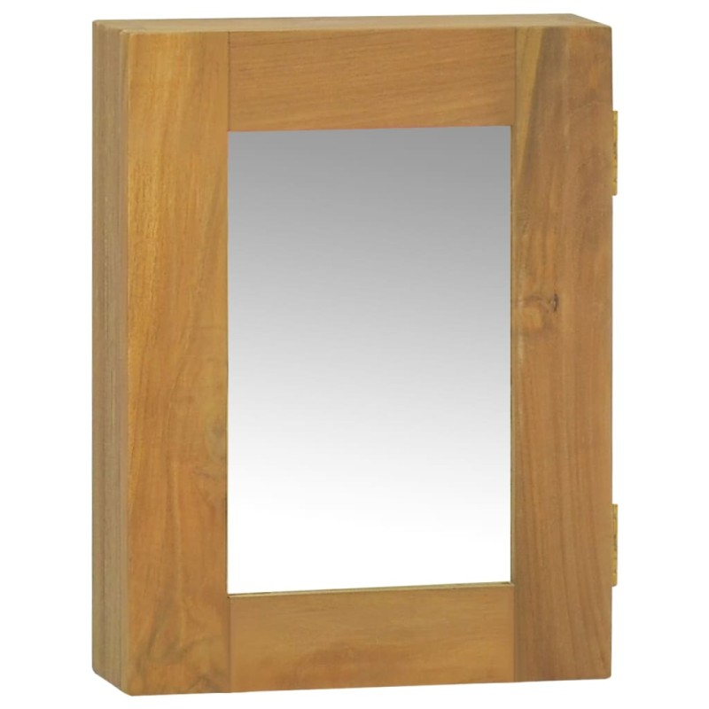 vidaXL Spiegelschrank 30x10x40 cm Massivholz Teak vidaXL Spiegelschrank 30x10x40 cm Massivholz Teak