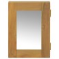 vidaXL Spiegelschrank 30x10x40 cm Massivholz Teak vidaXL Spiegelschrank 30x10x40 cm Massivholz Teak
