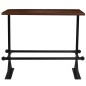 vidaXL Bartisch Altholz Massiv Dunkelbraun 150x70x107 cm vidaXL Bartisch Altholz Massiv Dunkelbraun 150x70x107 cm