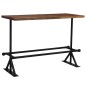 vidaXL Bartisch Altholz Massiv Dunkelbraun 150x70x107 cm vidaXL Bartisch Altholz Massiv Dunkelbraun 150x70x107 cm