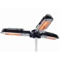 Sunred Sonnenschirm-Heizstrahler 2000 W Halogen Schwarz Silbern PH10 Sunred Sonnenschirm-Heizstrahler 2000 W Halogen Schwarz Silbern PH10
