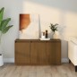 vidaXL Sideboard Honigbraun 111x34x60 cm Massivholz Kiefer vidaXL Sideboard Honigbraun 111x34x60 cm Massivholz Kiefer