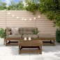 vidaXL 4-tlg. Garten-Lounge-Set mit Kissen Honigbraun Massivholz vidaXL 4-tlg. Garten-Lounge-Set mit Kissen Honigbraun Massivholz