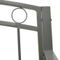 vidaXL Gartenbank Grau 120 cm Stahl vidaXL Gartenbank Grau 120 cm Stahl