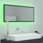 vidaXL LED-Badspiegel Grau 100x8,5x37 cm Acryl vidaXL LED-Badspiegel Grau 100x8,5x37 cm Acryl