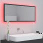 vidaXL LED-Badspiegel Grau 100x8,5x37 cm Acryl vidaXL LED-Badspiegel Grau 100x8,5x37 cm Acryl