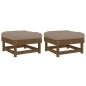 vidaXL Gartenhocker mit Kissen 2 Stk. Honigbraun Massivholz Kiefer vidaXL Gartenhocker mit Kissen 2 Stk. Honigbraun Massivholz Kiefer