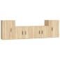 vidaXL 4-tlg. TV-Schrank-Set Sonoma-Eiche Holzwerkstoff vidaXL 4-tlg. TV-Schrank-Set Sonoma-Eiche Holzwerkstoff