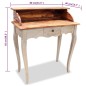 vidaXL Schreibtisch Altholz Massiv 80 x 40 x 92 cm vidaXL Schreibtisch Altholz Massiv 80 x 40 x 92 cm