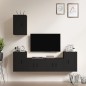 vidaXL 5-tlg. TV-Schrank-Set Schwarz Holzwerkstoff vidaXL 5-tlg. TV-Schrank-Set Schwarz Holzwerkstoff