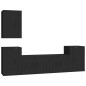 vidaXL 5-tlg. TV-Schrank-Set Schwarz Holzwerkstoff vidaXL 5-tlg. TV-Schrank-Set Schwarz Holzwerkstoff