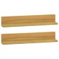 vidaXL Wandregale 2 Stk. 60x10x10 cm Massivholz Teak vidaXL Wandregale 2 Stk. 60x10x10 cm Massivholz Teak