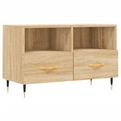 vidaXL TV-Schrank Sonoma-Eiche 80x36x50 cm Holzwerkstoff