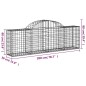 vidaXL Gabionen mit Hochbogen 9 Stk. 200x30x60/80 cm Verzinktes Eisen vidaXL Gabionen mit Hochbogen 9 Stk. 200x30x60/80 cm Verzinktes Eisen