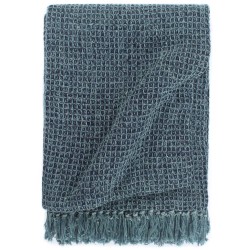 vidaXL Überwurf Baumwolle 125x150 cm Indigoblau