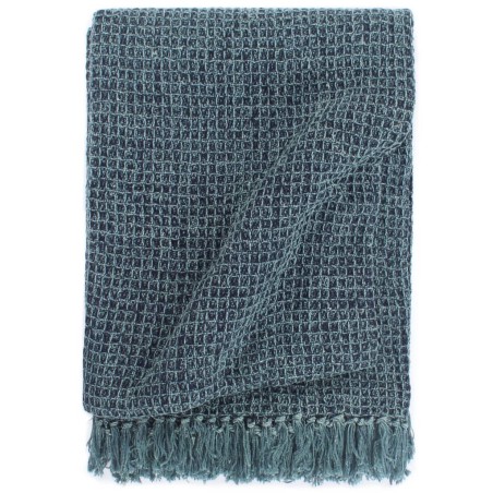 vidaXL Überwurf Baumwolle 125x150 cm Indigoblau