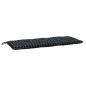 vidaXL Gartenbank-Auflagen 2 Stk. Schwarz Karomuster 120x50x7 cm Stoff vidaXL Gartenbank-Auflagen 2 Stk. Schwarz Karomuster 120x50x7 cm Stoff