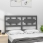 vidaXL Kopfteil Grau 165,5x4x100 cm Massivholz Kiefer