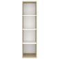 vidaXL TV-Wandschrank Sonoma-Eiche Weiß 37x37x142,5 cm Holzwerkstoff vidaXL TV-Wandschrank Sonoma-Eiche Weiß 37x37x142,5 cm Holzwerkstoff
