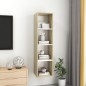 vidaXL TV-Wandschrank Sonoma-Eiche Weiß 37x37x142,5 cm Holzwerkstoff vidaXL TV-Wandschrank Sonoma-Eiche Weiß 37x37x142,5 cm Holzwerkstoff