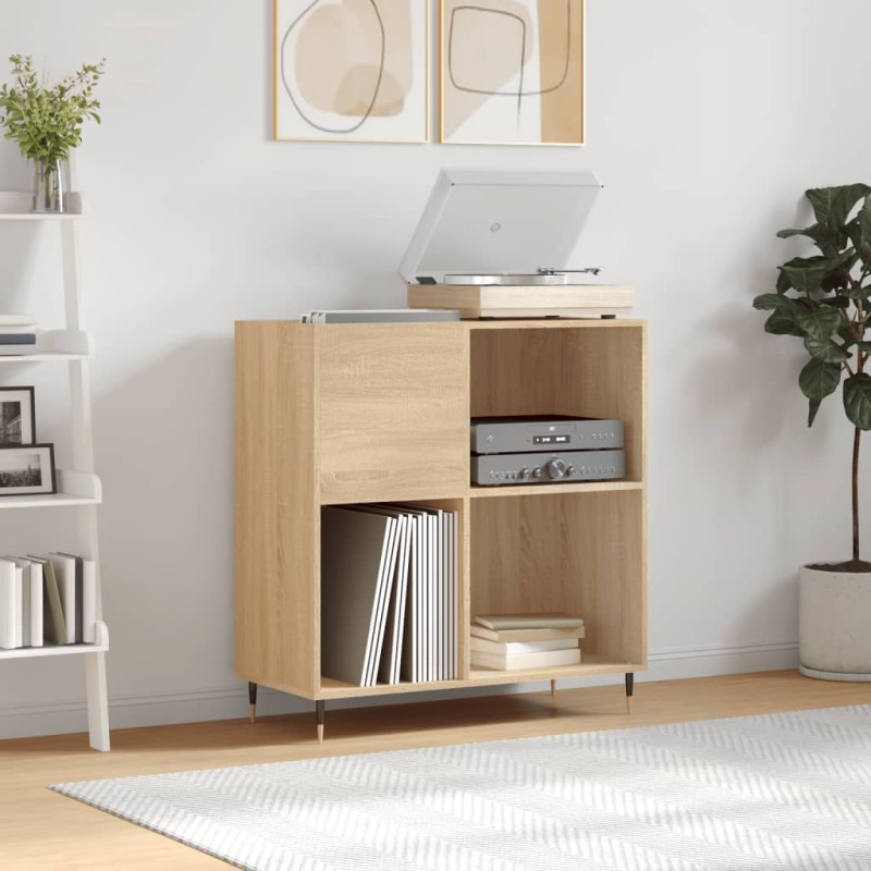 vidaXL Plattenschrank Sonoma-Eiche 84,5x38x89 cm Holzwerkstoff vidaXL Plattenschrank Sonoma-Eiche 84,5x38x89 cm Holzwerkstoff