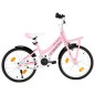 vidaXL Kinderfahrrad mit Frontgepäckträger 18 Zoll Rosa und Schwarz vidaXL Kinderfahrrad mit Frontgepäckträger 18 Zoll Rosa und Schwarz