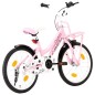 vidaXL Kinderfahrrad mit Frontgepäckträger 18 Zoll Rosa und Schwarz vidaXL Kinderfahrrad mit Frontgepäckträger 18 Zoll Rosa und Schwarz
