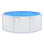 vidaXL Pool mit Stahlwand 360x120 cm Weiß vidaXL Pool mit Stahlwand 360x120 cm Weiß