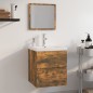 vidaXL Badmöbel-Set Räuchereiche Holzwerkstoff vidaXL Badmöbel-Set Räuchereiche Holzwerkstoff