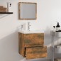 vidaXL Badmöbel-Set Räuchereiche Holzwerkstoff vidaXL Badmöbel-Set Räuchereiche Holzwerkstoff