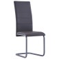 Freischwinger 4 Stk. Grau Kunstleder Freischwinger 4 Stk. Grau Kunstleder
