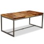 vidaXL Esstisch Massivholz und Stahl 180 cm vidaXL Esstisch Massivholz und Stahl 180 cm