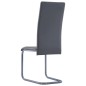 Freischwinger 4 Stk. Grau Kunstleder Freischwinger 4 Stk. Grau Kunstleder
