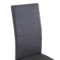 Freischwinger 4 Stk. Grau Kunstleder Freischwinger 4 Stk. Grau Kunstleder