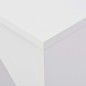 vidaXL Bartisch mit Beweglichem Regal Weiß 138x39x110 cm vidaXL Bartisch mit Beweglichem Regal Weiß 138x39x110 cm