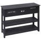 vidaXL Sideboard Schwarz 108x30x76 cm Massivholz Paulownia vidaXL Sideboard Schwarz 108x30x76 cm Massivholz Paulownia