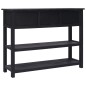 vidaXL Sideboard Schwarz 108x30x76 cm Massivholz Paulownia vidaXL Sideboard Schwarz 108x30x76 cm Massivholz Paulownia