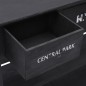vidaXL Sideboard Schwarz 108x30x76 cm Massivholz Paulownia vidaXL Sideboard Schwarz 108x30x76 cm Massivholz Paulownia