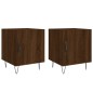 vidaXL Nachttische 2 Stk. Braun Eichen-Optik 40x40x50 cm Holzwerkstoff vidaXL Nachttische 2 Stk. Braun Eichen-Optik 40x40x50 cm Holzwerkstoff
