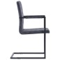 Freischwinger 2 Stk. Schwarz Kunstleder Freischwinger 2 Stk. Schwarz Kunstleder